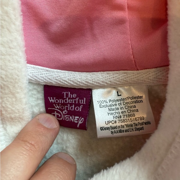 Wonderful World of Disney Eeyore Fleece Hoodie Sweatshirt Size Large - Picture 6 of 7